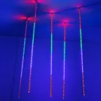                  Светодиодная гирлянда ARD-ICEFALL-CLASSIC-D12-1000-5PCS-CLEAR-120LED-LIVE RGB (230V, 11W) | 026056 | Arlight
               