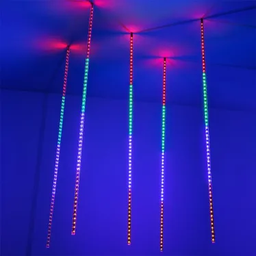 Светодиодная гирлянда ARD-ICEFALL-CLASSIC-D12-1000-5PCS-CLEAR-120LED-LIVE RGB (230V, 11W) | 026056 | Arlight