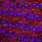 Гирлянда "Сеть" 2,5х2,5м, черный ПВХ, 432 LED Красные/Синие | 215-033 | NEON-NIGHT