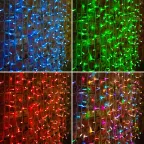 Гирлянда "Светодиодный Дождь" 2х1,5м, прозрачный провод, 230 В, диоды RGB, 300 LED свеч.с динамикой при приобр.контрол.245-907 | 245-309 | NEON-NIGHT
