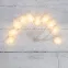 Гирлянда светодиодная Шишки 1,5 м, 10 LED, прозрачный ПВХ, цвет свечения теплый белый, 2 х АА (батарейки не в комплекте) | 303-098 | NEON-NIGHT