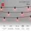Гирлянда LED Galaxy Bulb String 10м, черный КАУЧУК, 30 ламп*6 LED КРАСНЫЕ, влагостойкая IP65 | 331-322 | NEON-NIGHT