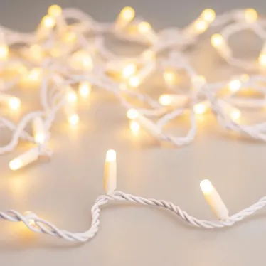 Светодиодная гирлянда ARD-STRING-CLASSIC-10000-WHITE-100LED-MILK-STD Warm (230V, 7W) (Ardecoled, IP65) | 031204 | Arlight