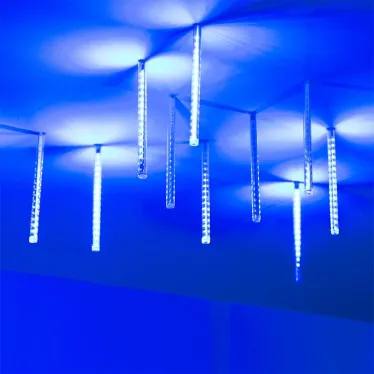 Светодиодная гирлянда ARD-ICEFALL-CLASSIC-D12-200-10PCS-CLEAR-32LED-LIVE BLUE (230V, 10.5W) | 026041 | Arlight
