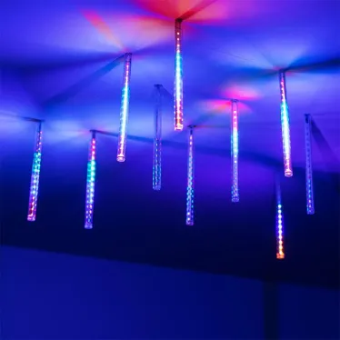 Светодиодная гирлянда ARD-ICEFALL-CLASSIC-D12-200-10PCS-CLEAR-32LED-LIVE RGB (230V, 10.5W) | 026045 | Arlight