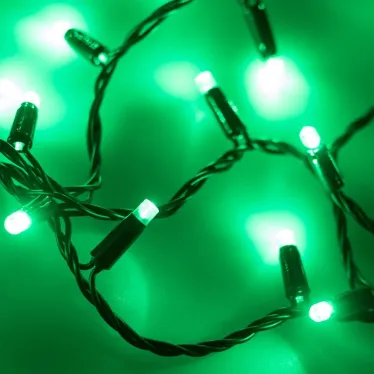 Светодиодная гирлянда ARD-STRING-CLASSIC-10000-BLACK-100LED-STD GREEN (230V, 7W) | 025800 | Arlight