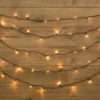 Гирлянда "Твинкл Лайт" 6 м, темно-зеленый ПВХ, 40 LED, цвет ТЕПЛЫЙ БЕЛЫЙ | 303-026 | NEON-NIGHT