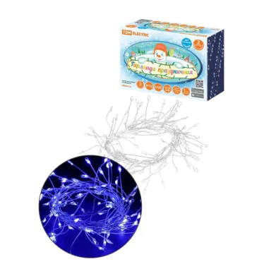 Гирлянда светодиодная "Самоцветы" 100LED, 2 м, синий, USB, IP20, | SQ0361-0201 | TDM