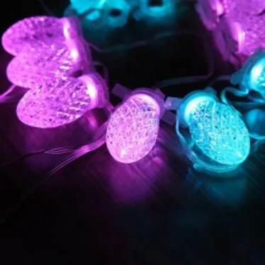 Ггирлянда " шишки в яичной упаковке" 10 RGB диодов ,   CL56   длина 4 м, шнур 2м, IP20 | 26821 | FERON