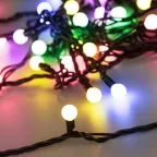                  Светодиодная гирлянда ARD-BALL-CLASSIC-D13-10000-BLACK-100LED RGB (230V, 7W) | 025573 | Arlight
               