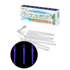                  Гирлянда светодиодная "Сосульки фигурные" 2,1 м, 176LED, 8 шт, падающий синий свет, 250 В, IP44, | SQ0361-0096 | TDM
               