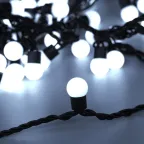                  Светодиодная гирлянда ARD-BALL-CLASSIC-D17.5-10000-BLACK-100LED WHITE (230V, 7W) | 025583 | Arlight
               