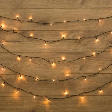 Гирлянда "Твинкл Лайт" 15 м, темно-зеленый ПВХ, 120 LED, цвет ТЕПЛЫЙ БЕЛЫЙ | 303-056 | NEON-NIGHT