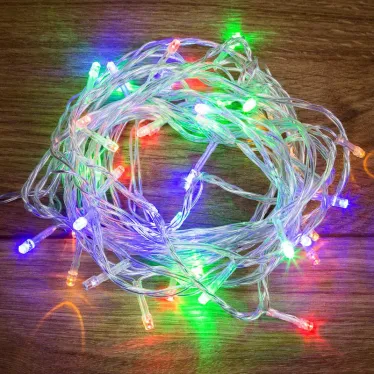 Гирлянда "Твинкл Лайт" 6 м, прозрачный ПВХ, 40 LED, цвет Мультиколор | 303-179 |