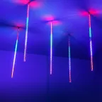 Светодиодная гирлянда ARD-ICEFALL-CLASSIC-D12-500-5PCS-CLEAR-72LED-LIVE RGB (230V, 6W) | 026051 | Arlight