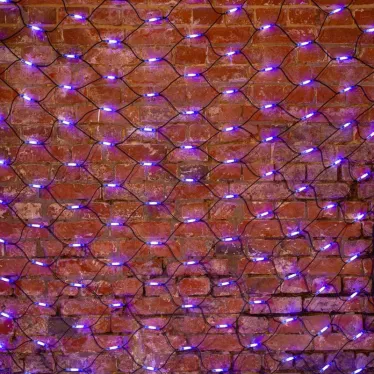 Гирлянда "Сеть" 2x3м, черный КАУЧУК, 432 LED Белые/Синие | 217-123 | NEON-NIGHT