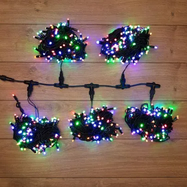 Гирлянда "LED ClipLight" 24V, 5 нитей по 20 метров, цвет диодов  Мульти | 323-509 | NEON-NIGHT