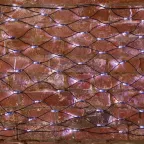 Гирлянда "Сеть" 2х0,7м, черный ПВХ, 176 LED Белые | 215-011 | NEON-NIGHT