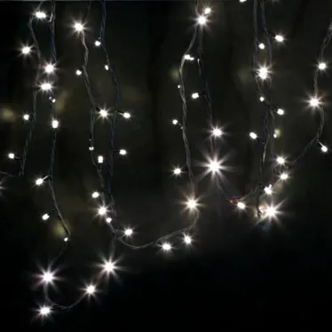 Гирлянда модульная  "Дюраплей LED"  12м  120 LED  черный каучук ТЕПЛЫЙ БЕЛЫЙ | 315-136 | NEON-NIGHT