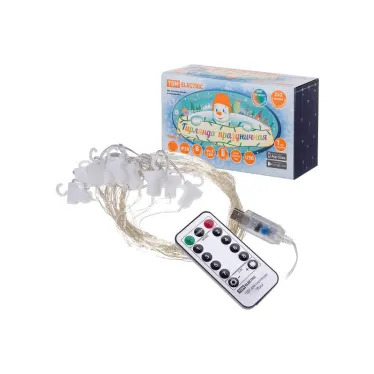 Гирлянда светодиодная "Роса - занавес" 2х2 м, 200LED, многоцветн., ПДУ, USB, IP20 | SQ0361-0088 | TDM