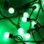 Светодиодная гирлянда ARD-BALL-CLASSIC-D17.5-10000-BLACK-100LED GREEN (230V, 7W) | 025581 | Arlight