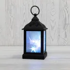 Декоративный фонарь 11х11х22,5 см, черный корпус, цвет свечения RGB с эффектом мерцания | 513-064 | NEON-NIGHT