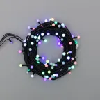Гирлянда "Мультишарики" Ø13 мм, 20 м, черный ПВХ, 200 диодов, цвет RGB | 303-509-1 | NEON-NIGHT