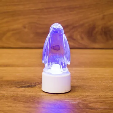 Фигура светодиодная на подставке "Пингвин Кристалл", RGB | 501-052 | NEON-NIGHT