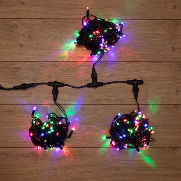 Гирлянда "LED ClipLight" 24V, 3 нити по 10 метров, цвет диодов Мульти | 323-319 | NEON-NIGHT