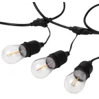 Гирлянда нить Филамент, ERABL-FIL1 4,5 м, длина провода 60 см, 10 LED, теплый белый, E27, каучук, 220В, IP44 | Б0056017 | ЭРА