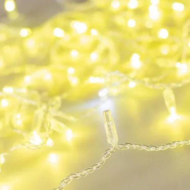 Светодиодная гирлянда ARD-STRING-CLASSIC-10000-CLEAR-100LED-FLASH Gold (230V, 7W) (Ardecoled, IP65) | 025820 | Arlight