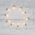 Гирлянда светодиодная Лампочки 10 LED, 1.5 м, прозрачный ПВХ, теплый белый цвет свечения, 2 х АА (батарейки не в комплекте) | 304-015 | NEON-NIGHT