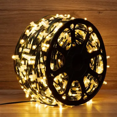 Гирлянда "LED ClipLight" 12V 150 мм, цвет диодов ТЕПЛЫЙ БЕЛЫЙ | 325-126 | NEON-NIGHT
