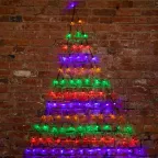 Гирлянда "Сеть" 2х2х1.5м,  свечение с динамикой, черный ПВХ, 136 LED, 230 В, цвет: Мультиколор | 215-009 | NEON-NIGHT