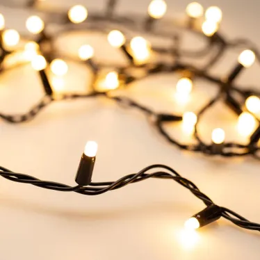Светодиодная гирлянда ARD-STRING-CLASSIC-10000-BLACK-100LED-MILK-STD Warm (230V, 7W) (Ardecoled, IP65) | 028209 | Arlight