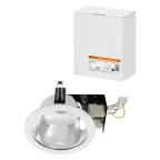                  Светильник встраиваемый под лампу ЛВО 05 Downlight 2х20Вт КЛЛ Е27 IP20 | SQ0342-0031 | TDM
               