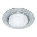 Светильник потолочный встраиваемый со светодиодной подсветкой 20LED*2835 SMD 4000K, 15W GX53, без лампы, прозрачный, хром CD4046 с др-ром в/компл | 41
