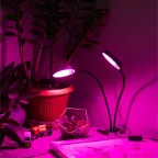 Светильник для растений на прищепке FITO-20W-АLED-R красно-синего спектра 20 Вт черный