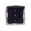 BRITE Розетка с заземлением с защитными шторками и крышкой 16А IP44 РСбш10-3-44-БрЧ черный