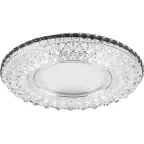 Светильник точечный встраиваемый под лампу, с LED подсветкой CD940 15LED*2835SMD RGB, MR16 50W G5.3, прозрачный | 32541 | FERON