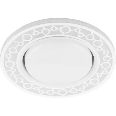 Светильник потолочный встраиваемый под лампу GX53 CD9902 20LED*2835 SMD 4000K, 15W GX53, без лампы, белый | 32938 | FERON