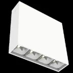 Светодиодный светильник DL-Box Reflect Multi 1x4 накладной 10 Вт 3000 К 150х40х150 мм RAL9003 белый муар DALI | V1-R0-00253-20D23-2001030 | VARTON