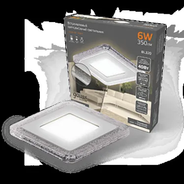 Светильник светодиодный Bubbles BL320 Квадр. 3+3W LED 3000K 350лм103x103мм O80 1/40 | BL320 | Gauss