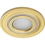 Светильник точечный встраиваемый декоративный CD600 15LED*2835 SMD 4000K, MR16 50W G5.3, золото | 29710 | Feron