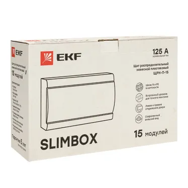Щит распределительный ЩРН-П-15 ''SlimBox'' белая дверца IP41 PROxima