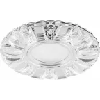 Светильник точечный встраиваемый под лампу, с LED подсветкой CD921 15LED*2835 SMD 4000K, MR16 50W G5.3, прозрачный, хром | 28896 | FERON