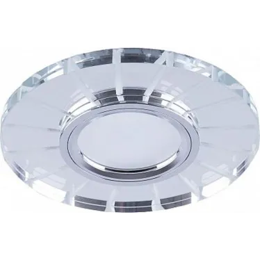 Светильник точечный встраиваемый под лампу, с подсветкой CD982 15LED*2835 SMD 4000K, MR16 50W G5.3, "круг",  хром (он же BS-CD982) | 32439 | FERON