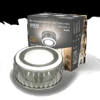 Светильник точечный встраиваемый Backlight BL095 Кругл. Хром/Белый, Gu5.3, 3W, LED 3000K | BL095 | Gauss