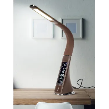 Светильник настольный светодиодный коричневый NLED-461-7W-BR