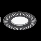 Светильник точечный встраиваемый Aluminium AL014 Круг. Черный/Хром, Gu5.3 | AL014 | Gauss
